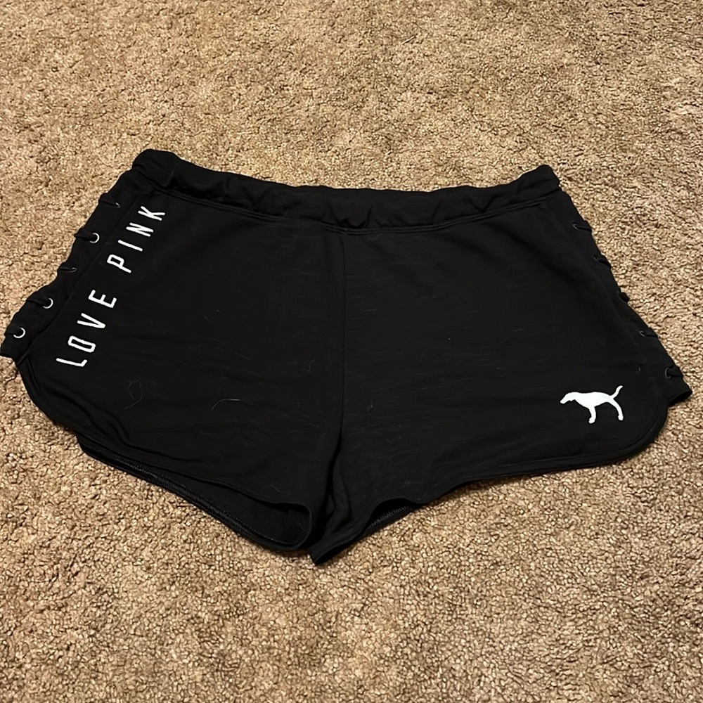 Victoria's Secret PINK Women's Black and White Shorts
